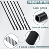 Landical 6 Pcs 3/4'' Black PVC Pipe SCH 80 Plastic