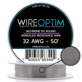 WIREOPTIM - 32 AWG - Nichrome 90 Resistance Wire - 50 Feet