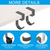 PATIKIL 4Pcs Purse Hook for Table, 5-Shaped Purse Hanger for