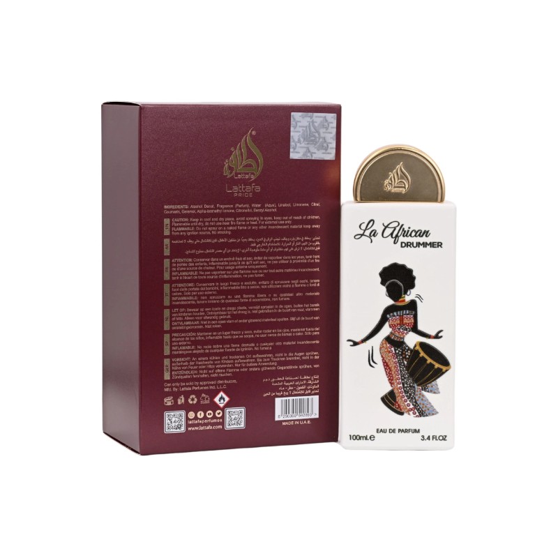 Pride La African Drummer Lattafa perfume unisex EDP 3.3 /