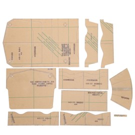 Long Wallet Acrylic Template Clear Purse Making Stencil DIY Pattern Leathercraft Tool