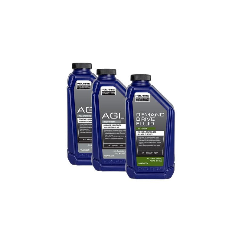 Tusk Drivetrain Oil Change Kit with Polaris Oil Compatible with