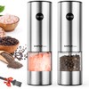 SIMPLETASTE Electric Salt and Pepper Grinder Set Automatic One Handed,