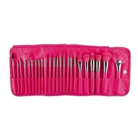 MMCALE Set Cartera De Brochas Para Maquillaje 24 Piezas