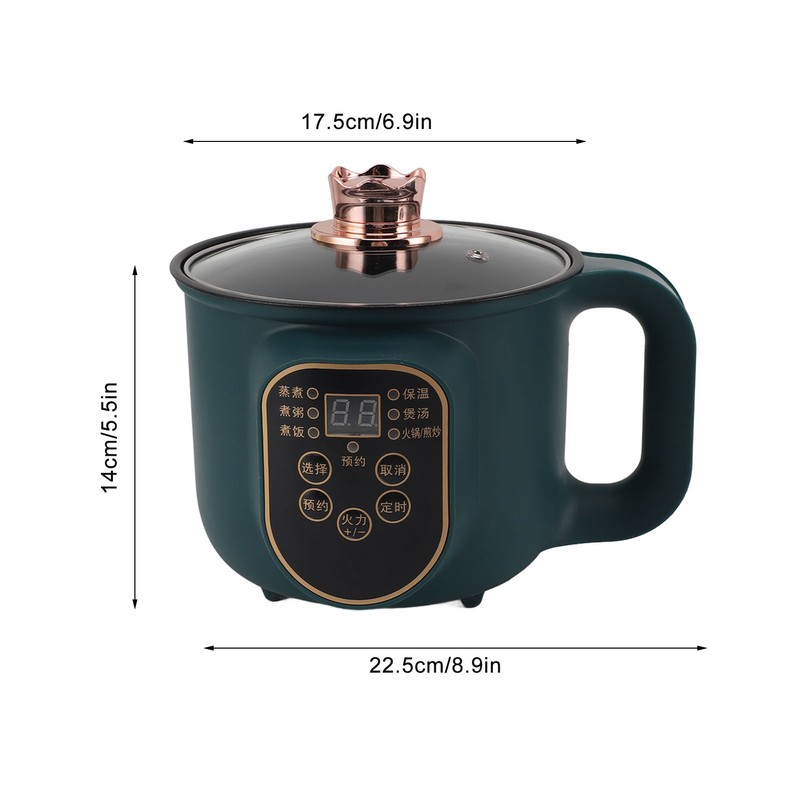 Electric Cooking Pot 1.8L 600W Portable Easy to Clean Noodle