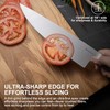 Butterfork 8 Inch Chef Knife, AR-RPM9 Steel, Pakkawood Handle Utility