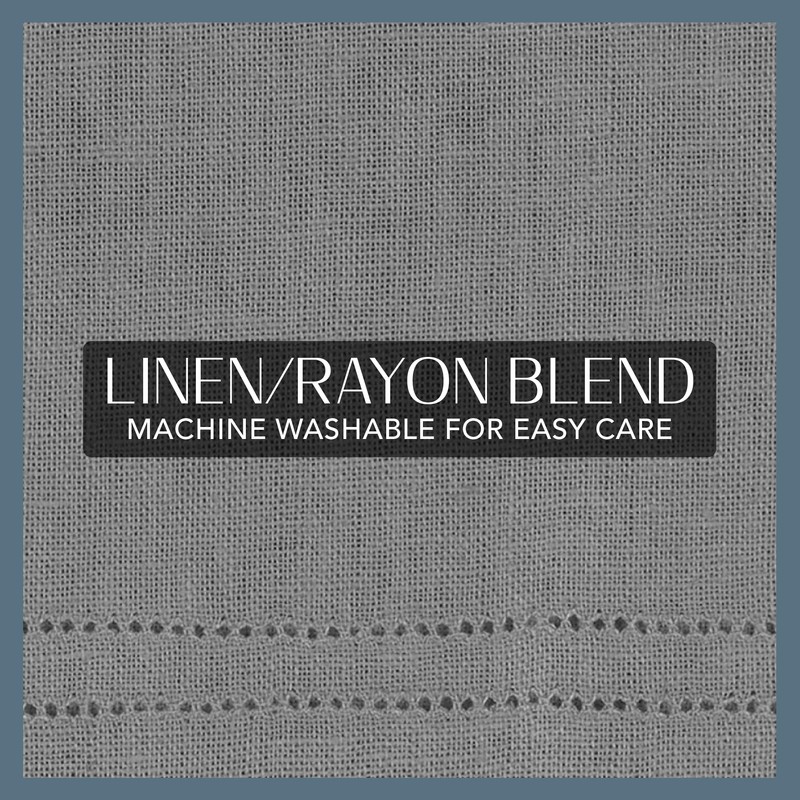 Elrene Home Fashions Cameron - Cortinas de Lino con Nivel,