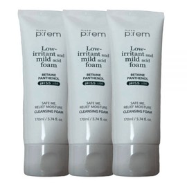 MakePrem Skin Protection Sensitive Skin 3pack Safe Me Relief Moisture Cleansing Foam 170ml / 메이크프렘 피부보호 민감피부 3pack 세이프 미 릴리프 모이스처 클렌징 폼 170ml