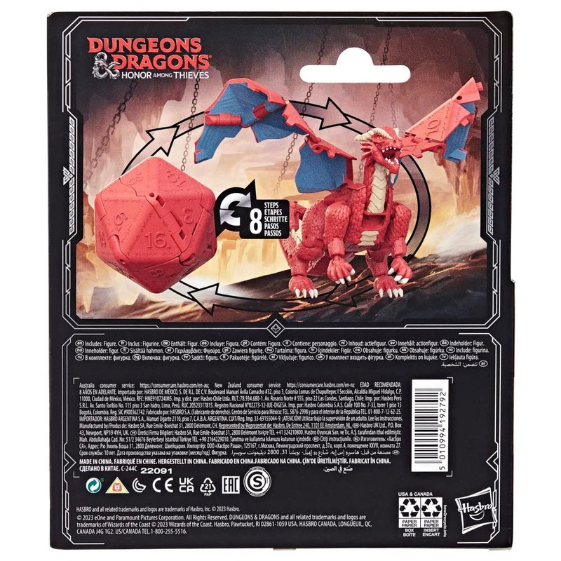 Hasbro Dungeons & Dragons Honor Among Thieves D&D Dicelings Red