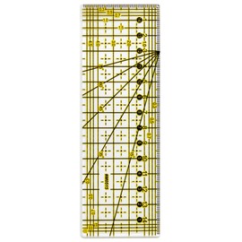 VViViD High Precision Acrylic Plastic Fabric & Crafting 15 Centimeter by 5 Centimeter Yellow Ruler Template