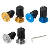 JUHONNZ Handlebar, 3 Pairs Aluminium Handlebar End Plugs, Universal Grips