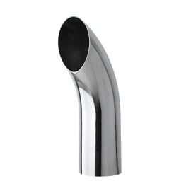 Chrome Exhaust Pipe 5"DIA, 18" Length Curved