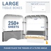 PLUSSEN Commercial Paper Towel Dispenser Wall Mount Adhesive 250+ Multifold