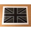 UNION JACK FLAG Domed Sticker/Decal 70mm - BLACK & 2
