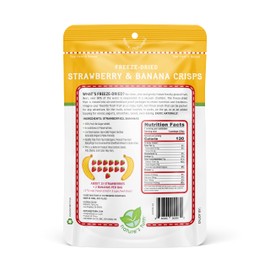 Nature’s Turn Freeze-Dried Fruit Snacks, Strawberry Banana Crisps, Pack of 2 (1.2 oz Each)