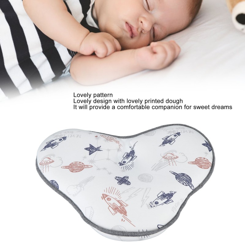 Baby Pillow for Sleeping Cloud Shaped Cute Pattern Soft Cotton