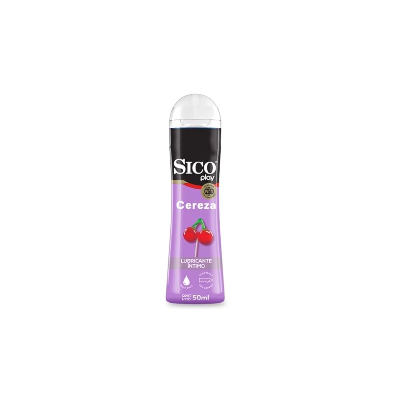 Sico Play ¡Cereza! Lubricante Íntimo Sabor cereza envase de 50