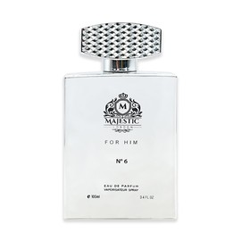 Fine Perfumery Majestic No 6 - Cologne for Men - Fresh Spicy Scent - Perfume for Men with Bergamot, Pink Berries, and Amberwood - 3.4 oz EDP Spray