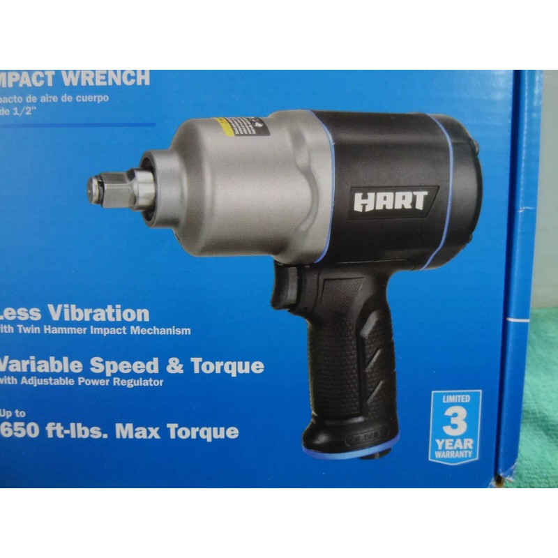 HART NEW Hart 1/2" Composite Body Air Impact Wrench 650ft-lbs
