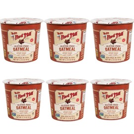 Bobs Red Mill Gluten Free Oatmeal Cup - Brown Sugar & Maple Flavor, Single-Serve Cups, Pack of 6