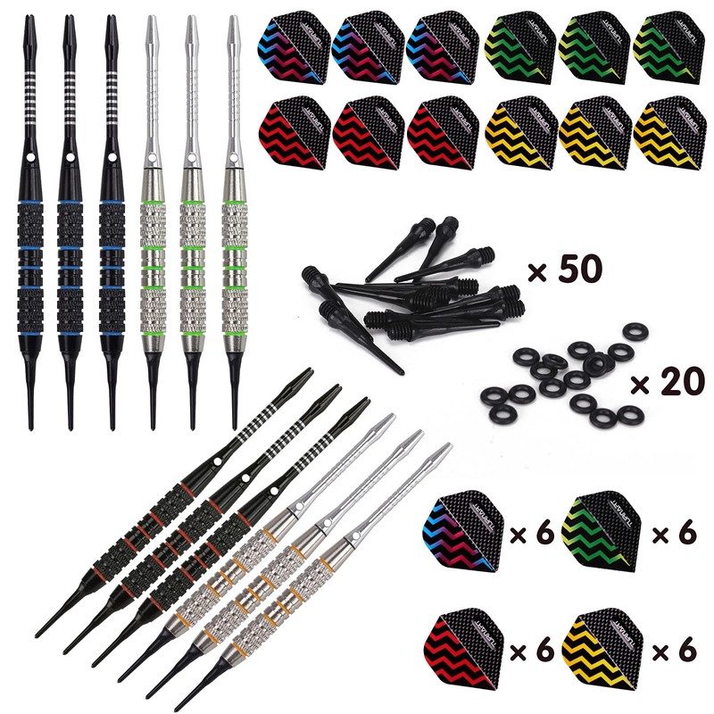 Turnart darts with plastic tip 12 pieces 18 grams with