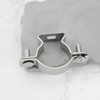 EMSea Pack of 8 Galvanised Steel Pipe Clamps M32 Pipe