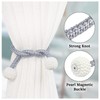 FuninCrea Magnetic Curtain Tiebacks 4 Packs (gray)