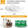 vacane 2 Pack Clear Lazy Susan Organizer Non-Skid, Plastic 11"