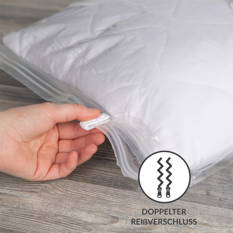 Levivo Vacuum Bag For Space-saving Storage, Incl. Hand Pump For