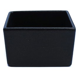 GET COMP01BB Bugambilia Straight-Sided Square Salad Bowl, 25.4 Ounce, Black