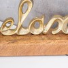 levandeo Set of 3 Lettering Love Home Relax Gold Mango