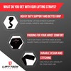 Lift Tech Fitness Extreme Padded Cotton Gym Straps for Weightlifting,