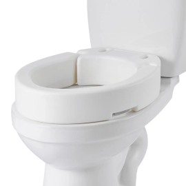 300 Lbs Load Capacity 3.5 Inch Lift Height Raised Toilet Seat Enlarged Opening Commode Elevated Toilet Bathroom Safety EquipmentCompatible Toilet Type: Extended Type, With Armrests (Yes/No): Without Armrest