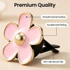 6 Pcs Pink Daisy Car Vent Clip Essential Oil Diffuser