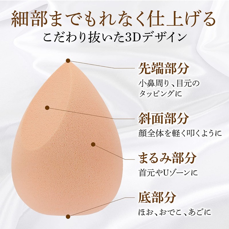 OSHAMY Makeup Sponge, Overwhelming Coverage Even Thin, Puff Case, Makeup