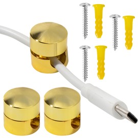 Cable Anchors for Desk Organization, 3 Pack Sturdy Aluminum Wire Organizer Cables Charger Management Clips for Nightstand Office Home