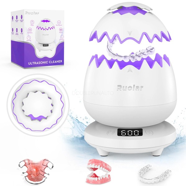 Unbranded Ultrasonic Cleaner Machine UV For Retainer Denture Mouth Guard