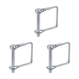 DTGN 6mm x 45mm (DxL) Axle Lock Pin for Agricultural Trailer Lawn Carbon Steel Square Trailer Coupler Pin Silver Tone