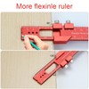 TMZDCJK Pocket Ruler Woodworking T-Ruler 3pcs Aluminum Woodworking Rulers Scribing