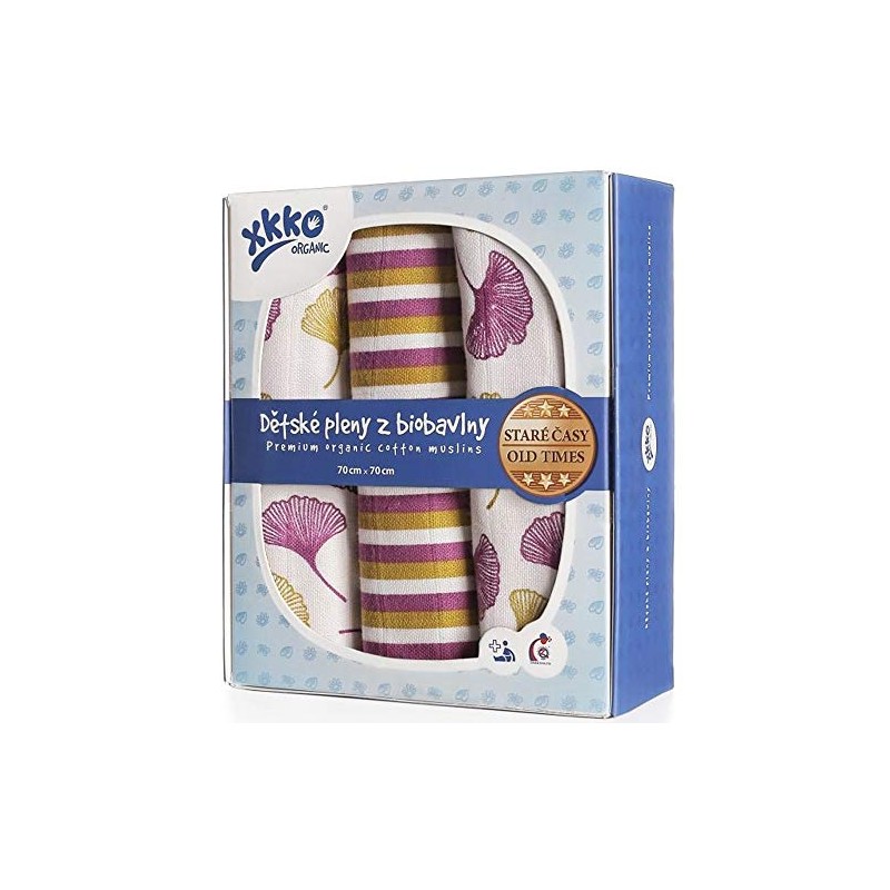 XKKO Muslin Nappies 100% Organic Cotton 70 x 70 cm