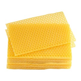 Beeswax Sheets 10Pcs Beeswax Foundation Sheets Wax Foundation for Bee Frames Natural Honeycomb Sheets Beeswax Sheets