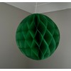 Bottle Green Paper Honeycombs, 10cm-30cm (5 Pack)