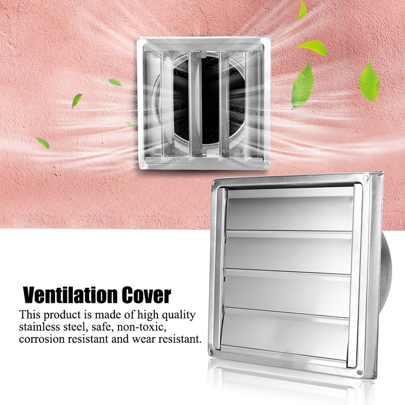 Stainless Steel Air Vent Duct Grill Square Air Outlet Extractor