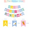 3 PCS Happy Easter Banner, with Rabbit Bunny Carrot Garland