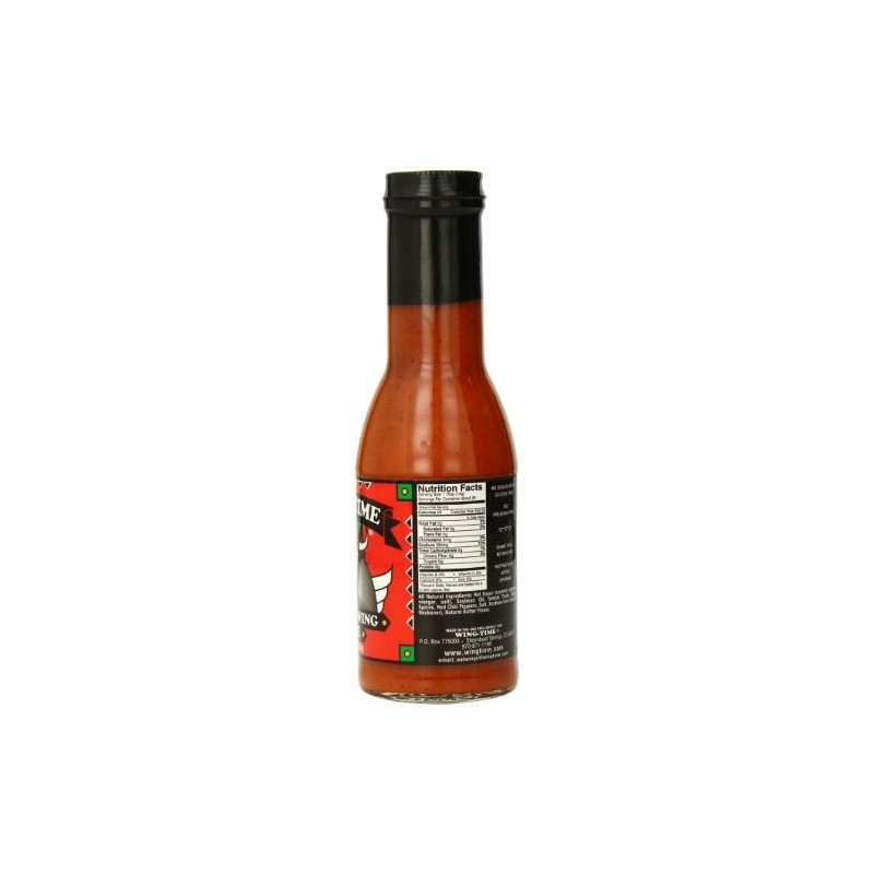 Wing Time Buffalo Wing Sauce, Hot, 13 Ounce