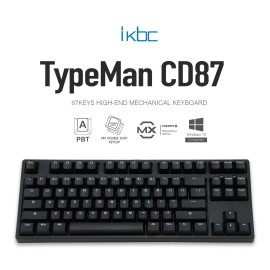 iKBC CD87 v2 Mechanical Ergonomic Keyboard with Cherry MX  Switch, Tenkeyless - Cherry MX Black
