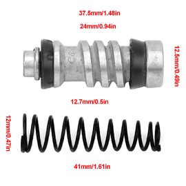 RANNYY Brake Master Piston, 12.7mm Motorcycle Clutch Brake Master Cylinder Repair Piston Kit with Gasket Spring