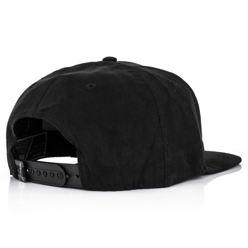 Blackskies Snapback Cap, Suede Camo Denim Visor Flannel, Unisex Premium