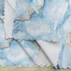 Yibeas Abstract White Blue Marble Cloth Napkins Set of 4