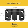 4PCS Black French Cleat Hanger, Interlocking Picture Hanging Tool Kit,